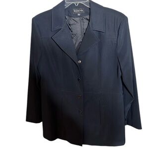 Braetan size Large black classic  trench style 3 season jacket / raincoat